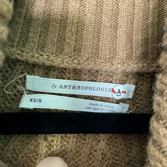 By Anthropologie tan Kali Poncho Sweater - Picture 6 of 10